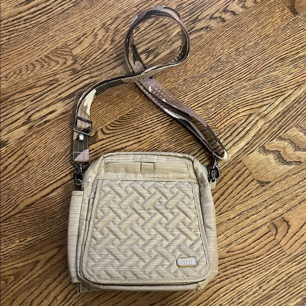 Lug Quilted Crossbody Bag in Beige - Picture 3 of 7